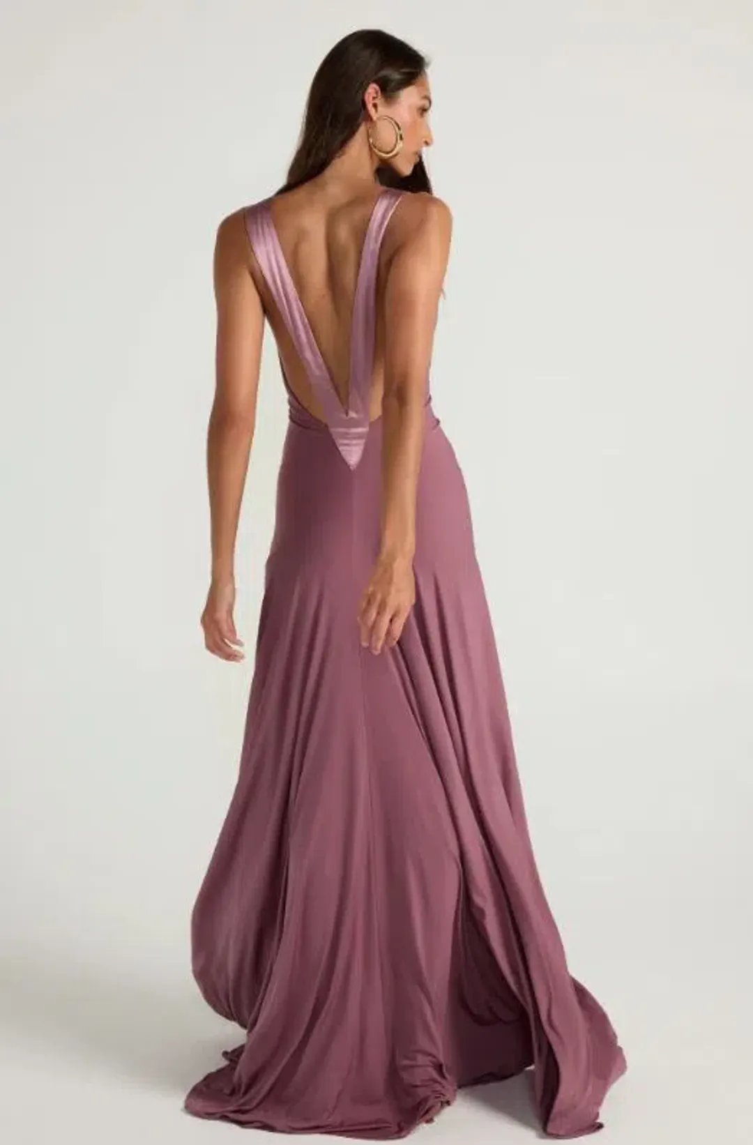 Ance Gria Rosa Gown in Mauve Size 8 for rent on The Volte - main image