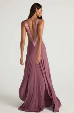 Ance Gria Rosa Gown in Mauve Size 8 for rent on The Volte - image 2