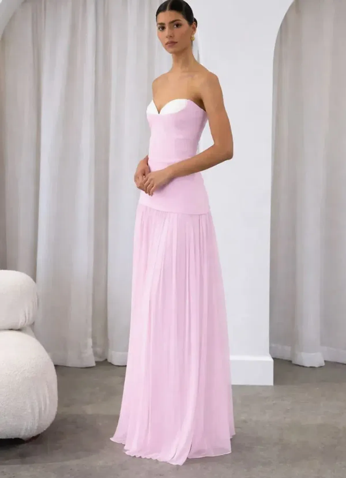 Jefre Sei Nicolette Gown in Baby Pink Size 8 - Image 1
