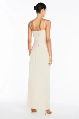 MANNING CARTELL DOUBLE TIME PLEAT MAXI / NOUGAT / SIZE 12 for rent on The Volte - image 5