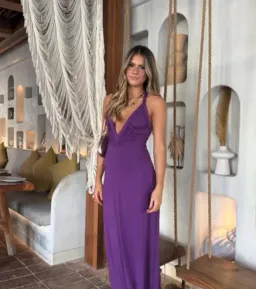 Solamusa Angelina Maxi Uva Size 6 for rent on The Volte - image 1