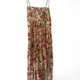 Forever New Brooke Linen Drop Waist Midi Dress in Multi for rent on The Volte - image 7