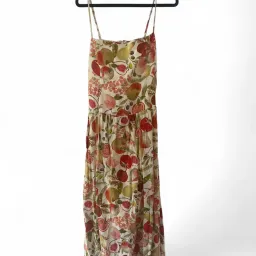 Forever New Brooke Linen Drop Waist Midi Dress in Multi for rent on The Volte - image 5