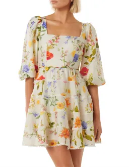 Esmie Tiered Floral Skater Dress for rent on The Volte - image 2