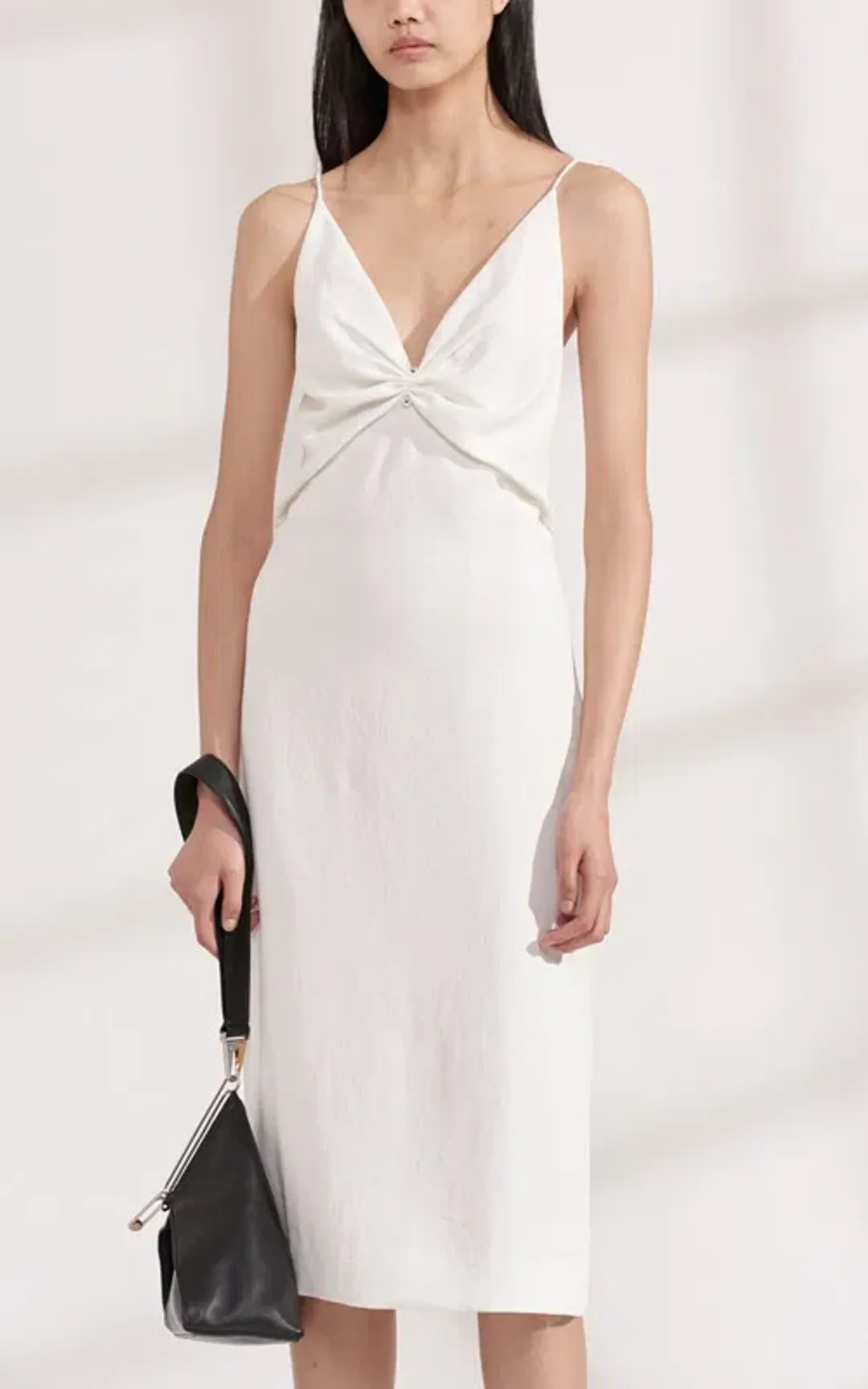 Dion Lee Pierced Slip Dress Cream Size 4 for rent on The Volte - main image