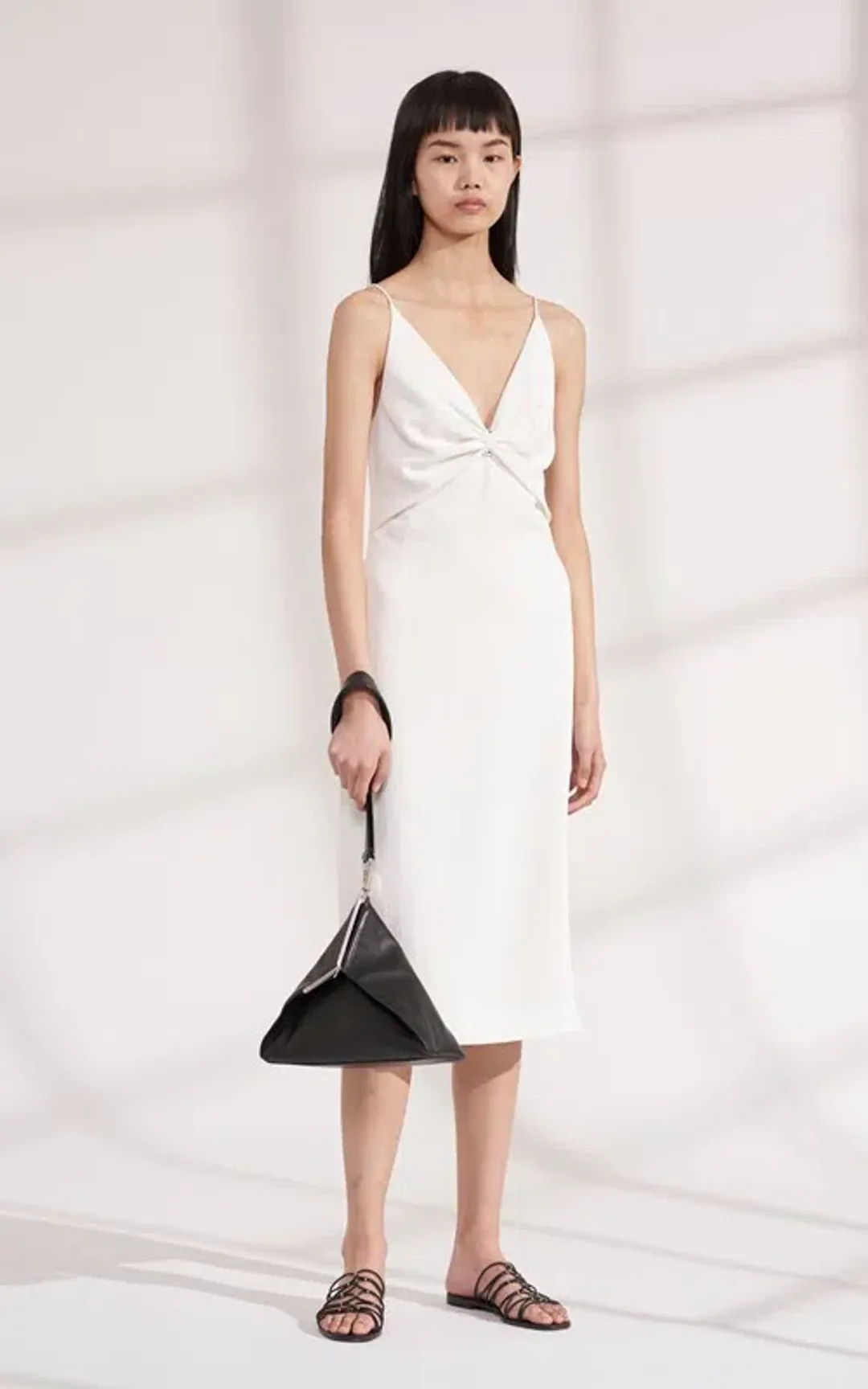 Dion Lee Pierced Slip Dress Cream Size 4 for rent on The Volte - main image