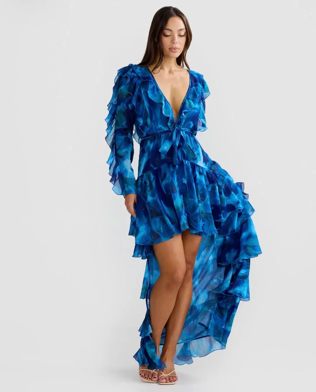 Derma Department Solana Dress Blue Size 18 for rent on The Volte - main image