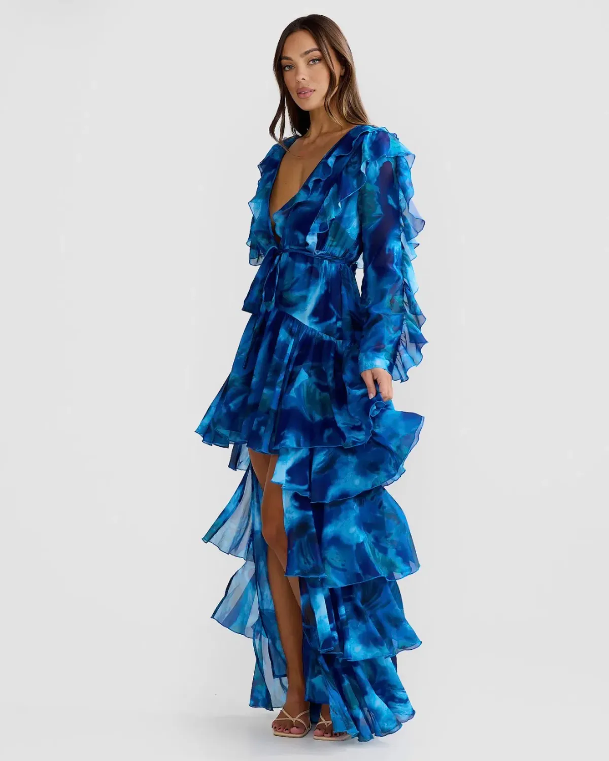 Derma Department Solana Dress Blue Size 18 for rent on The Volte - main image