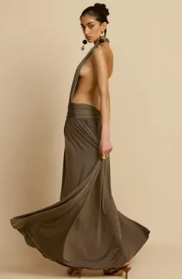 Arcina Ori Santina Dress in Khaki Size 8 for rent on The Volte - image 2