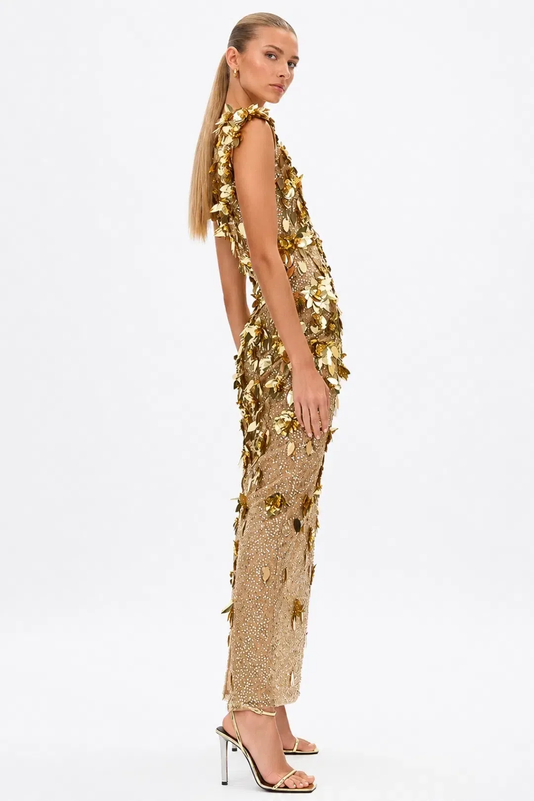 Rachel Gilbert Hugo Gown Gold 3/AU12 for rent on The Volte - main image