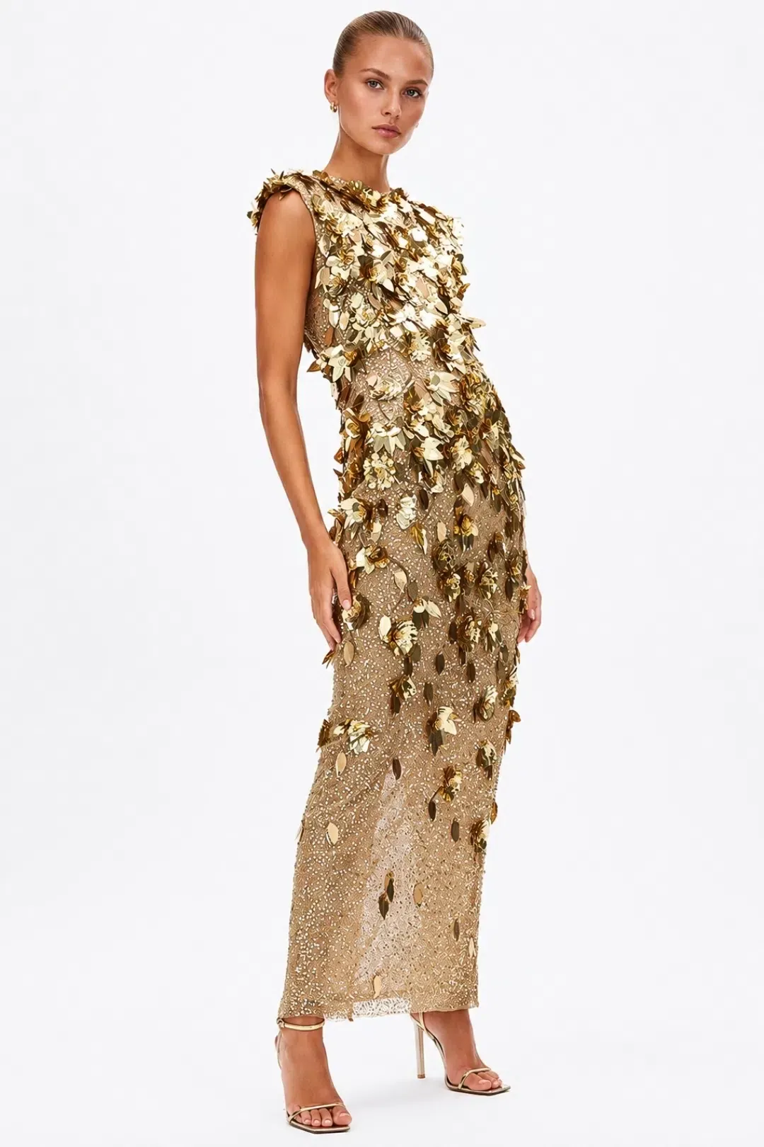 Rachel Gilbert Hugo Gown Gold 3/AU12 for rent on The Volte - main image