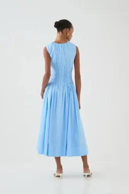 💙 NEW AJE Agatha Knot Sleeveless Midi Dress – Powder Blue – Size 14 AU 💙 for rent on The Volte - image 3