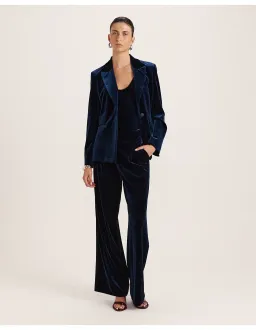 Saba Lea Velvet Blazer Size 12 Royal Blue for rent on The Volte - image 2