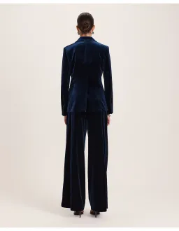 Saba Lea Velvet Blazer Size 12 Royal Blue for rent on The Volte - image 4