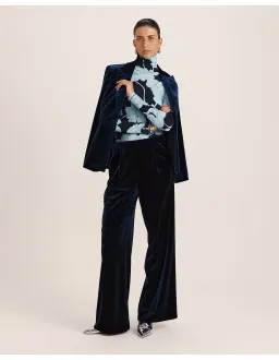Saba Lea Velvet Blazer Size 12 Royal Blue for rent on The Volte - image 5