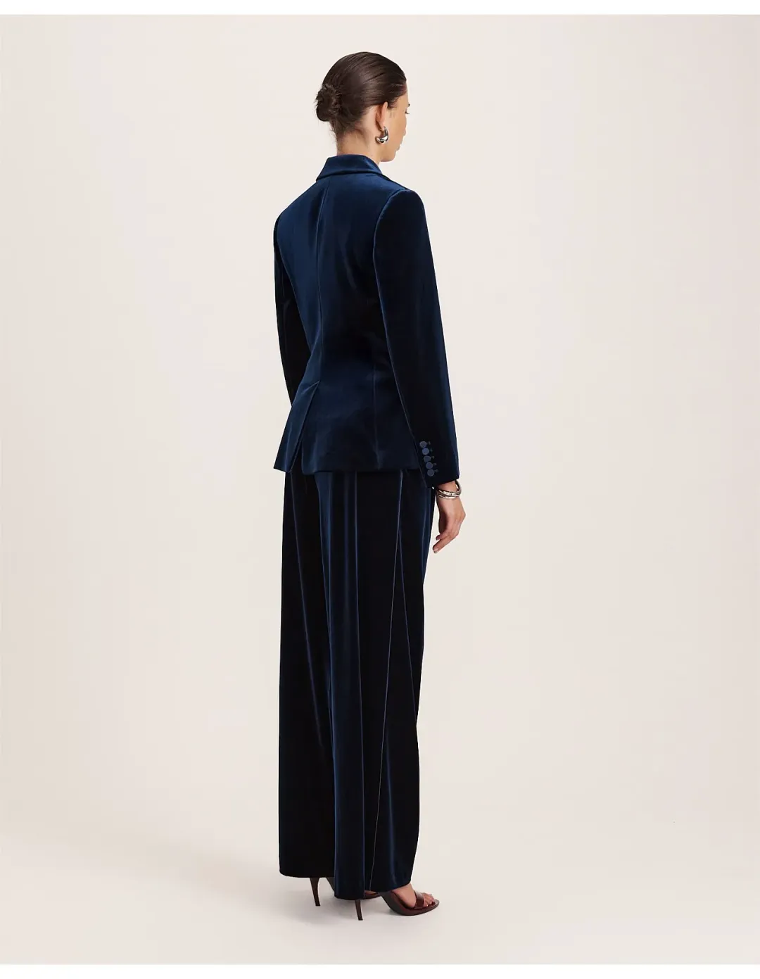 Saba Lea Velvet Blazer Size 12 Royal Blue for rent on The Volte - main image