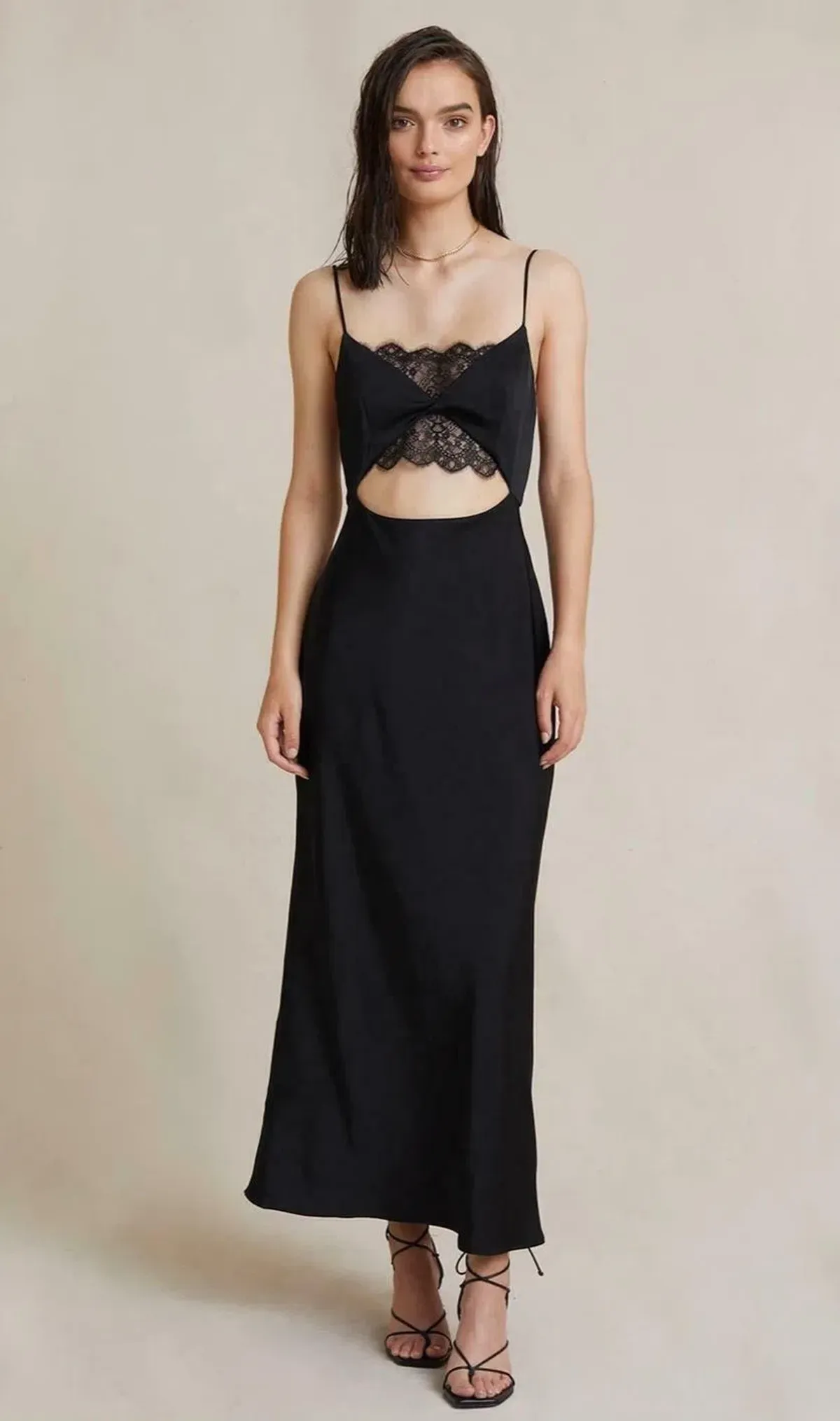 Bec + Bridge Valerie Midi Dress in Black for rent on The Volte - main image