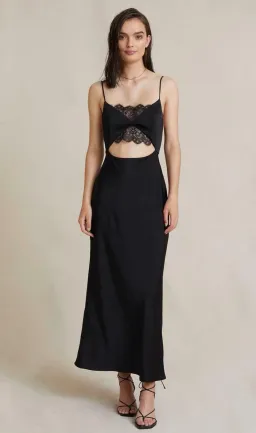 Bec + Bridge Valerie Midi Dress in Black for rent on The Volte - image 1