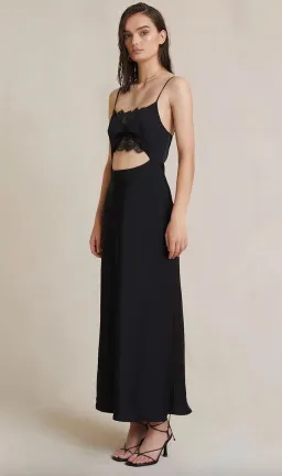 Bec + Bridge Valerie Midi Dress in Black for rent on The Volte - image 2