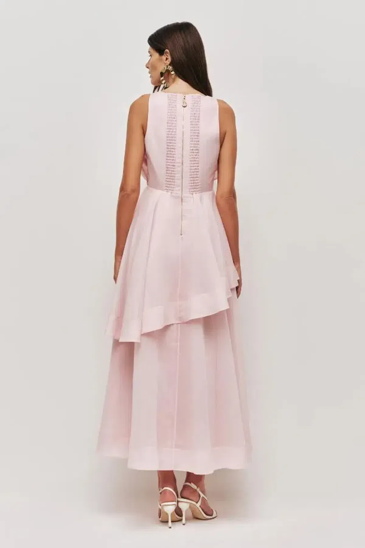 🌸 AJE Selestia Midi Dress - Size 6 AU - Ash Pink - Sleeveless Formal Outfit 🌸 - Image 3