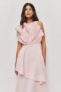 🌸 AJE Selestia Midi Dress - Size 6 AU - Ash Pink - Sleeveless Formal Outfit 🌸 for rent on The Volte - image 5