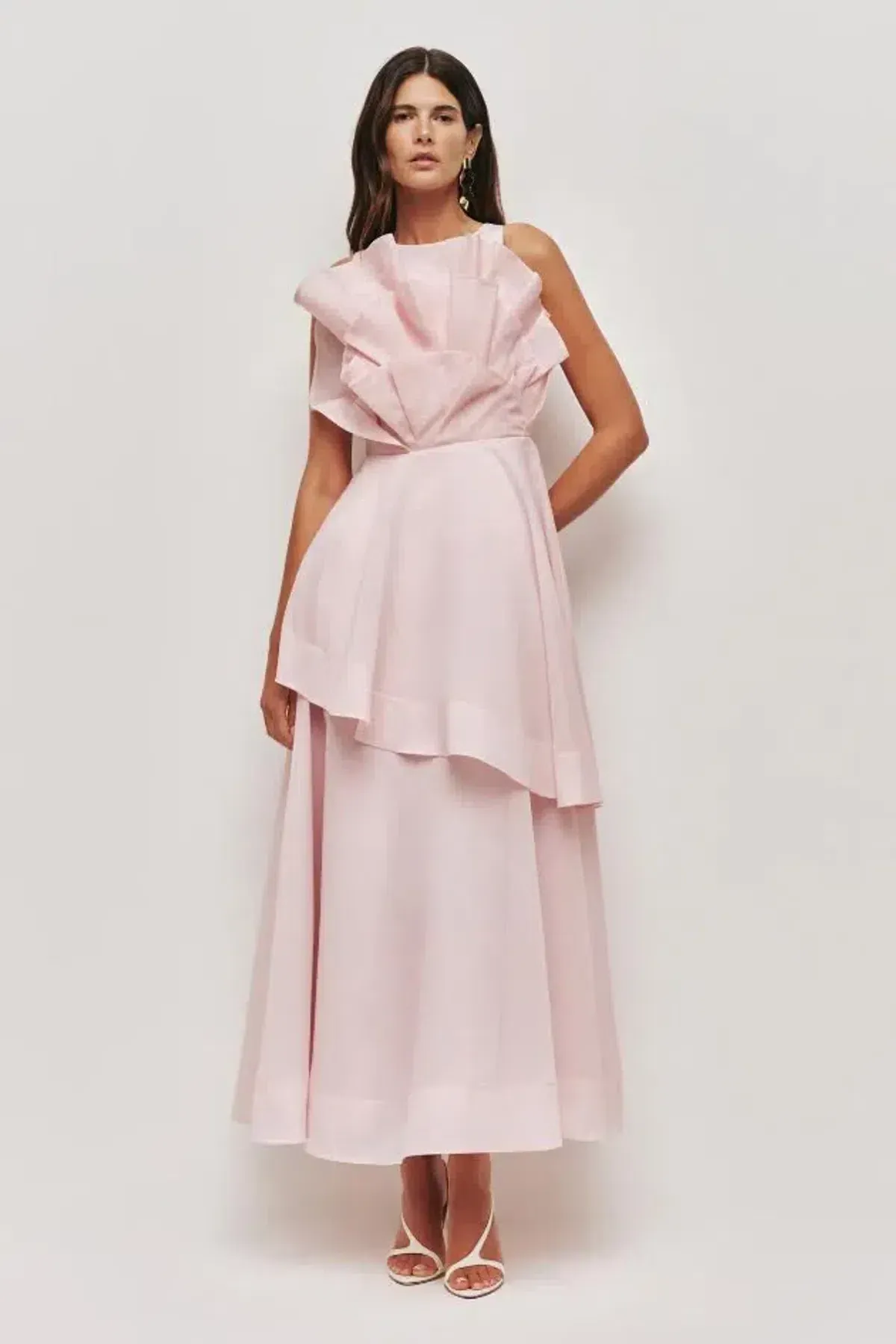 🌸 AJE Selestia Midi Dress - Size 6 AU - Ash Pink - Sleeveless Formal Outfit 🌸 - Image 2