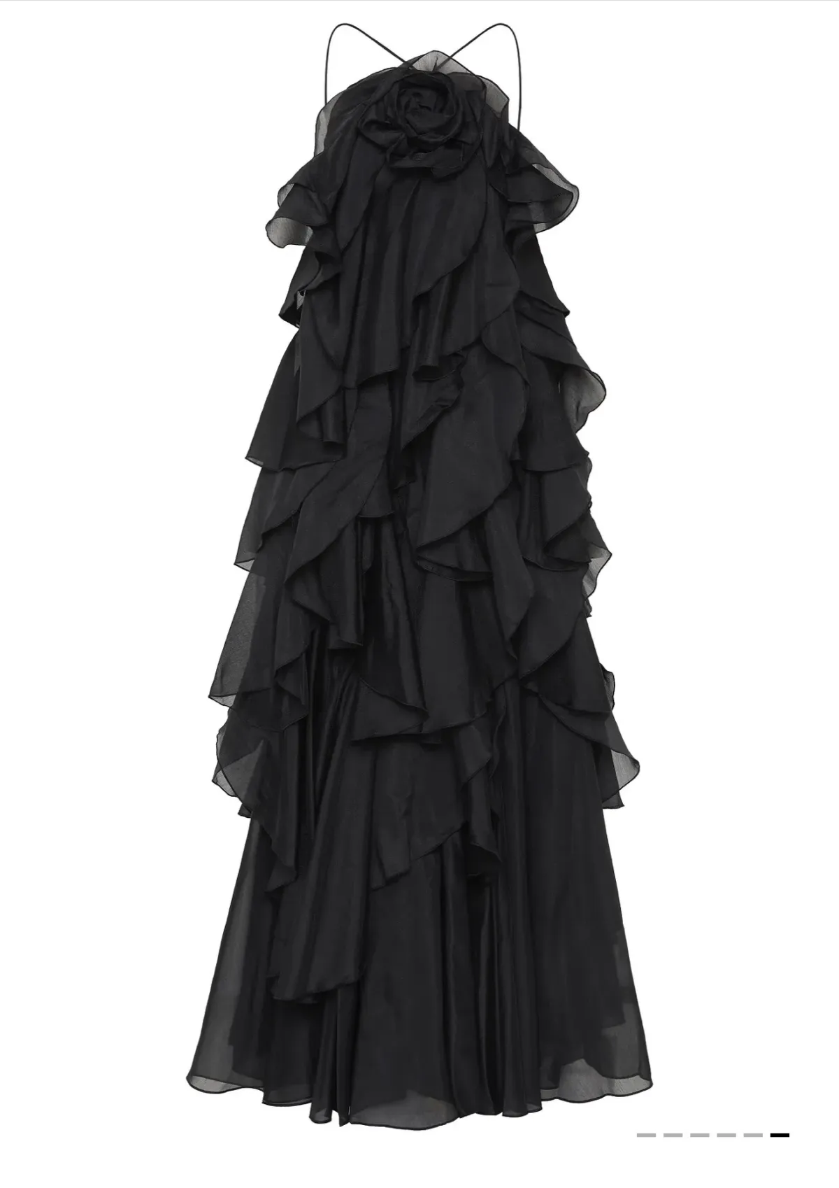 AJE PANDOREA LAYERED MAXI DRESS BLACK 16 - Image 6