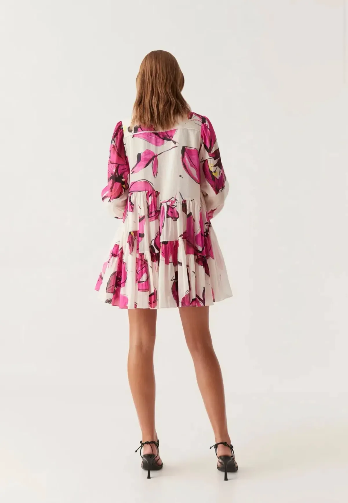 Aje Georgia Smock Mini Dress Floral Size 16 - Image 2