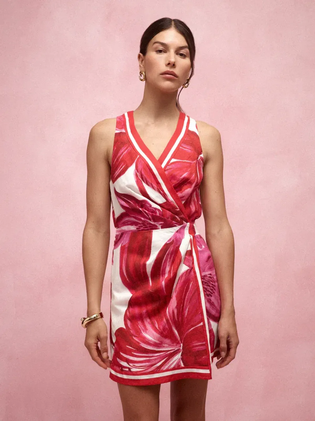 Sheike Antigua Mini Wrap Dress Size 8 - Image 1