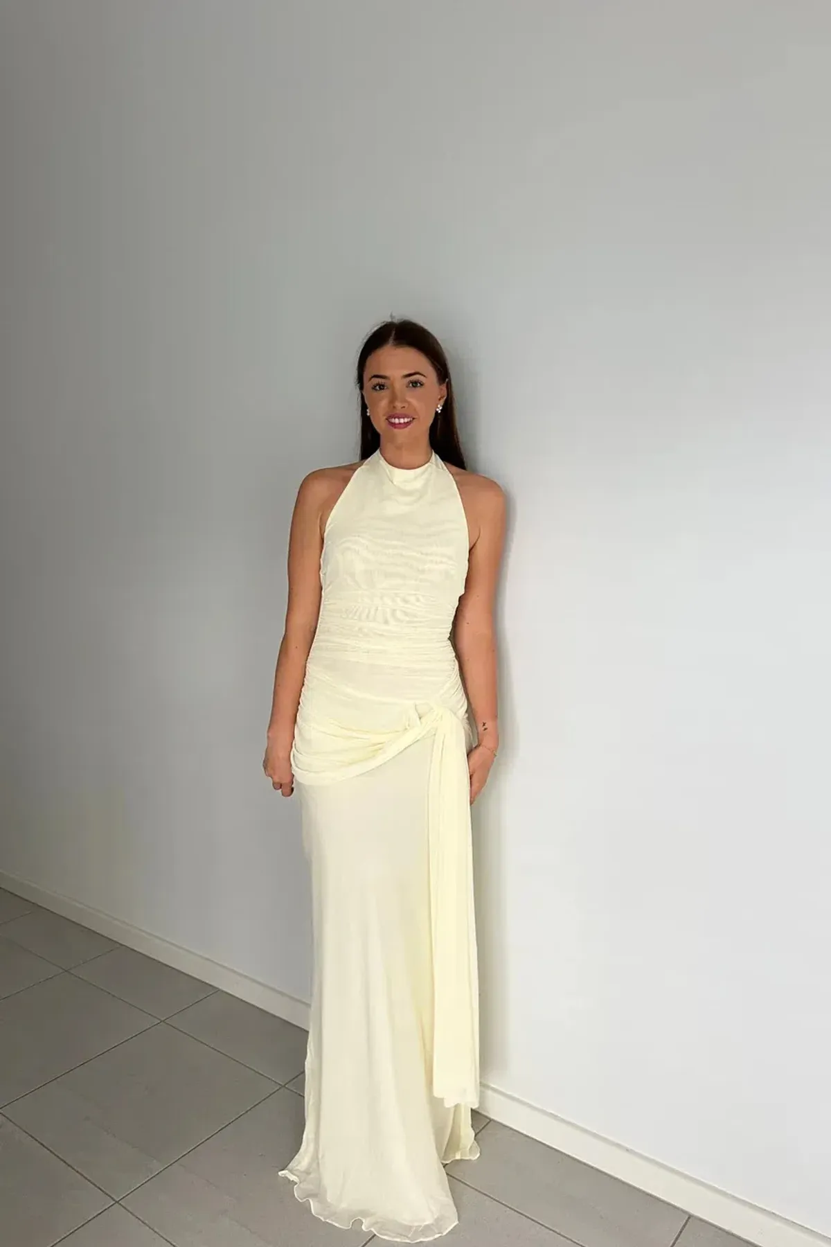 Bec and Bridge Jasmin Maxi Dress in Butter Yellow Size 12 for rent on The Volte - main image