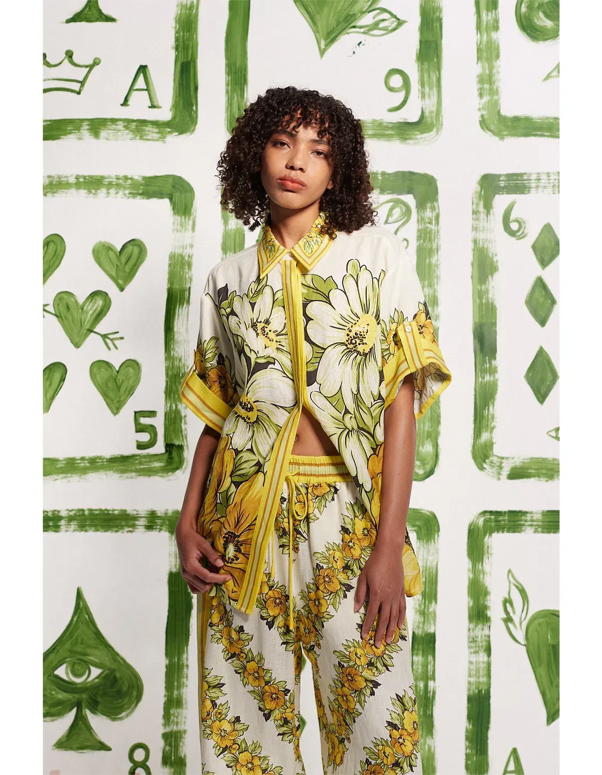 Alemais Gisela Linen Set - Shirt and Pants for rent on The Volte - main image