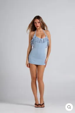 Amelie Teje Campgana Dress Blue for rent on The Volte - image 1