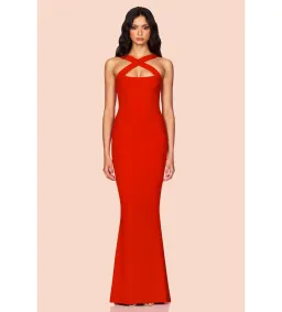 Nookie Viva 2 Way Gown in Cherry Size S/AU8 for rent on The Volte - image 1