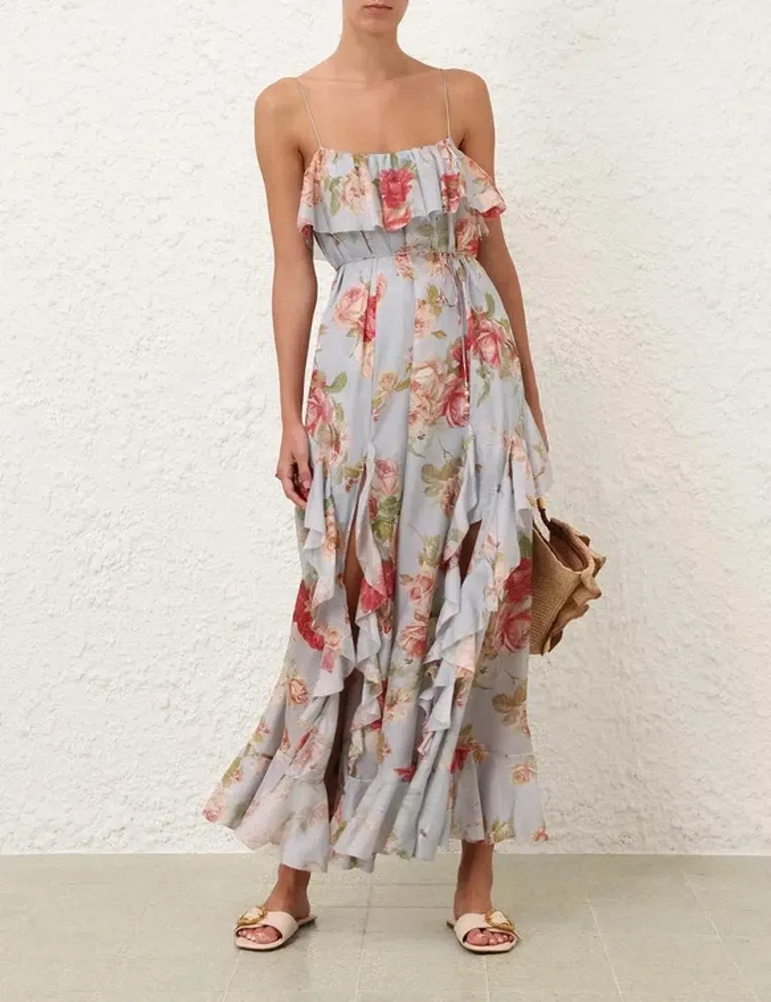 Zimmermann Roselight Frill Maxi Dress - Size 4 / AU16 for rent on The Volte - main image