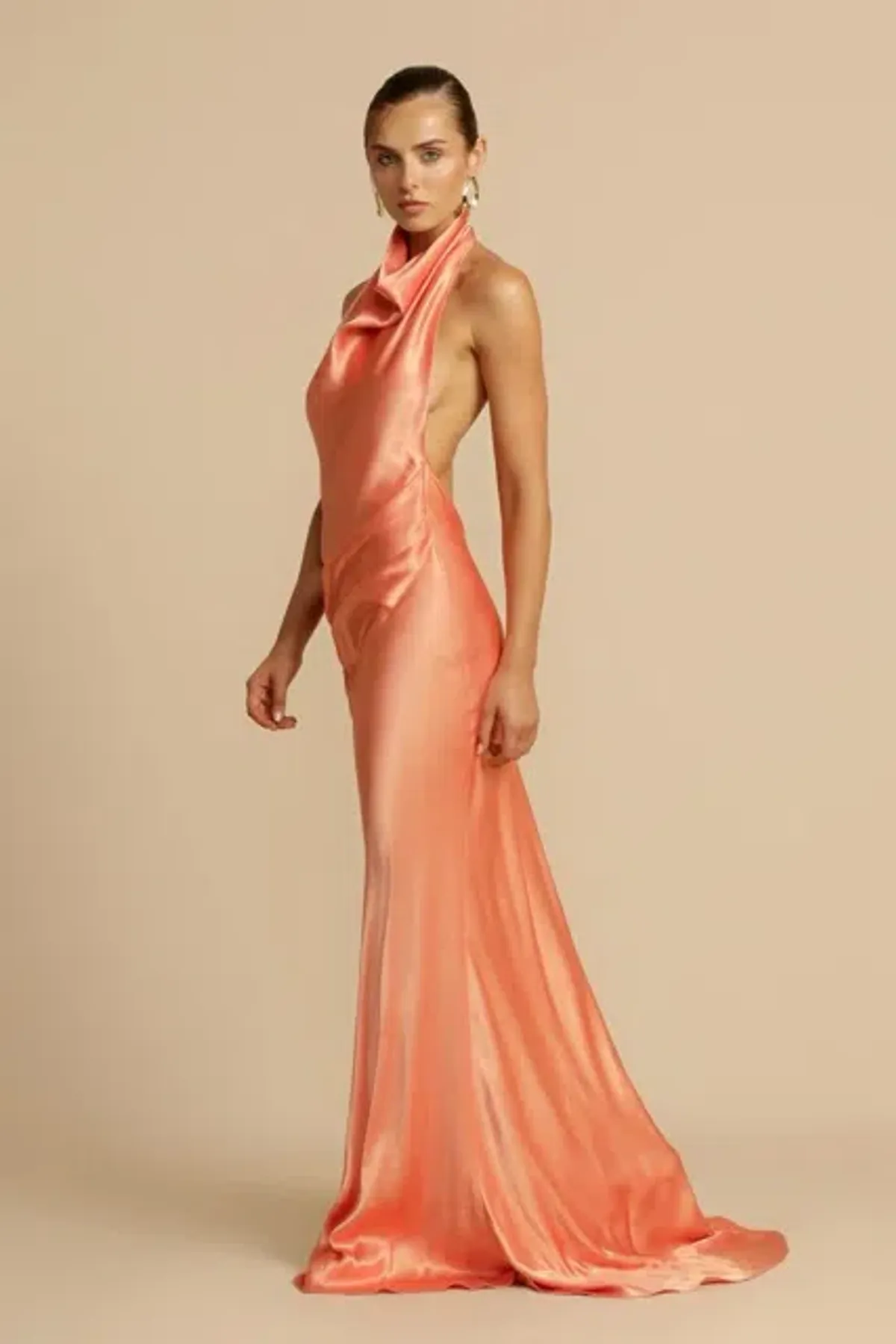 ARCINA ORI GAIA DRESS PAPAYA SIZE 10 - Image 3
