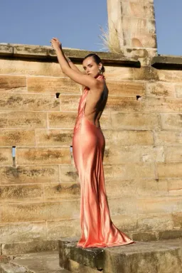 ARCINA ORI GAIA DRESS PAPAYA SIZE 10 for rent on The Volte - image 5