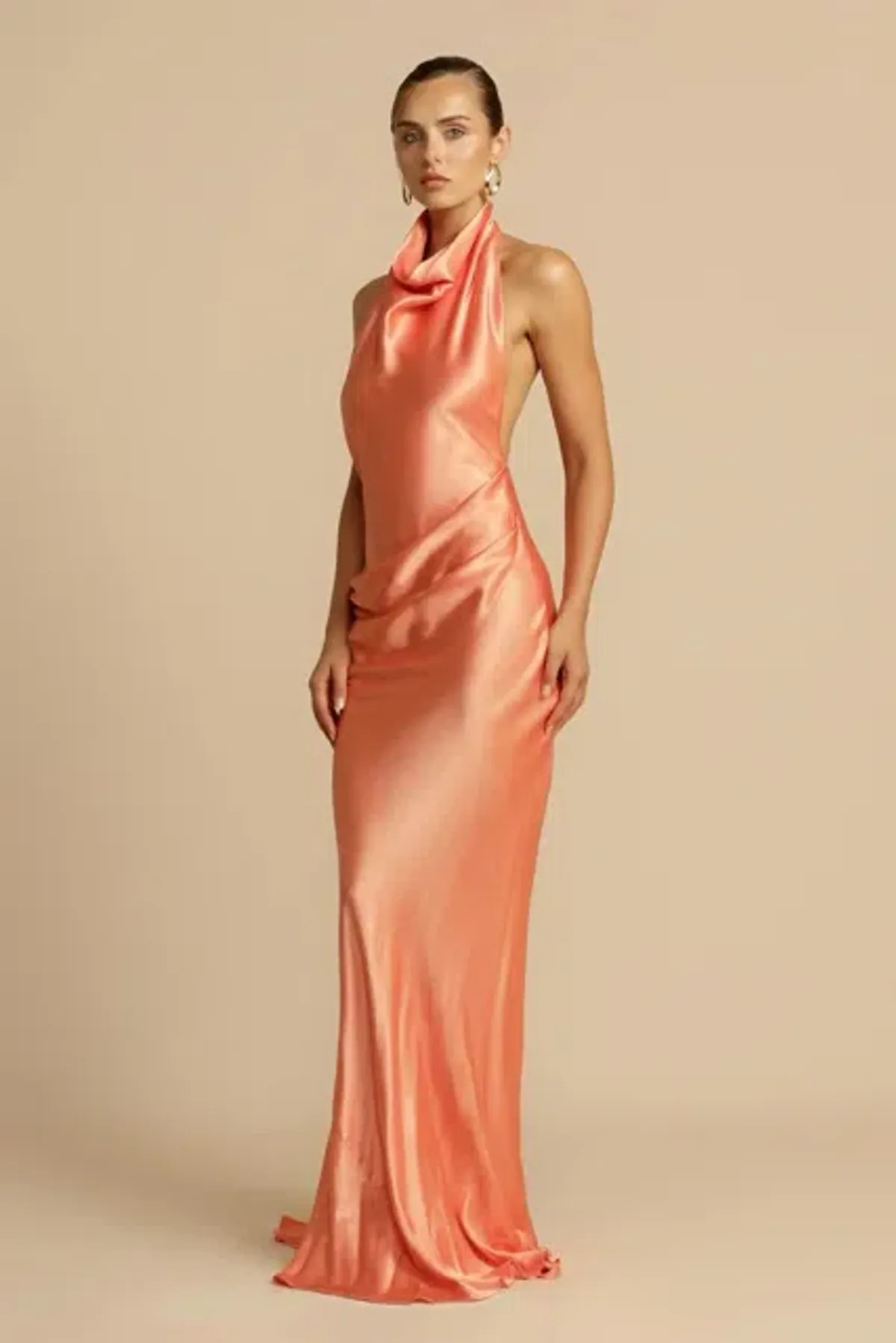 ARCINA ORI GAIA DRESS PAPAYA SIZE 10 - Image 2