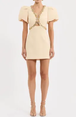 Rebecca Vallance Alexandrite Puff Sleeve Mini Dress Size 6 for rent on The Volte - image 1