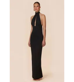 Nookie Martini Halter Gown in Black Size XS/AU6 for rent on The Volte - image 3