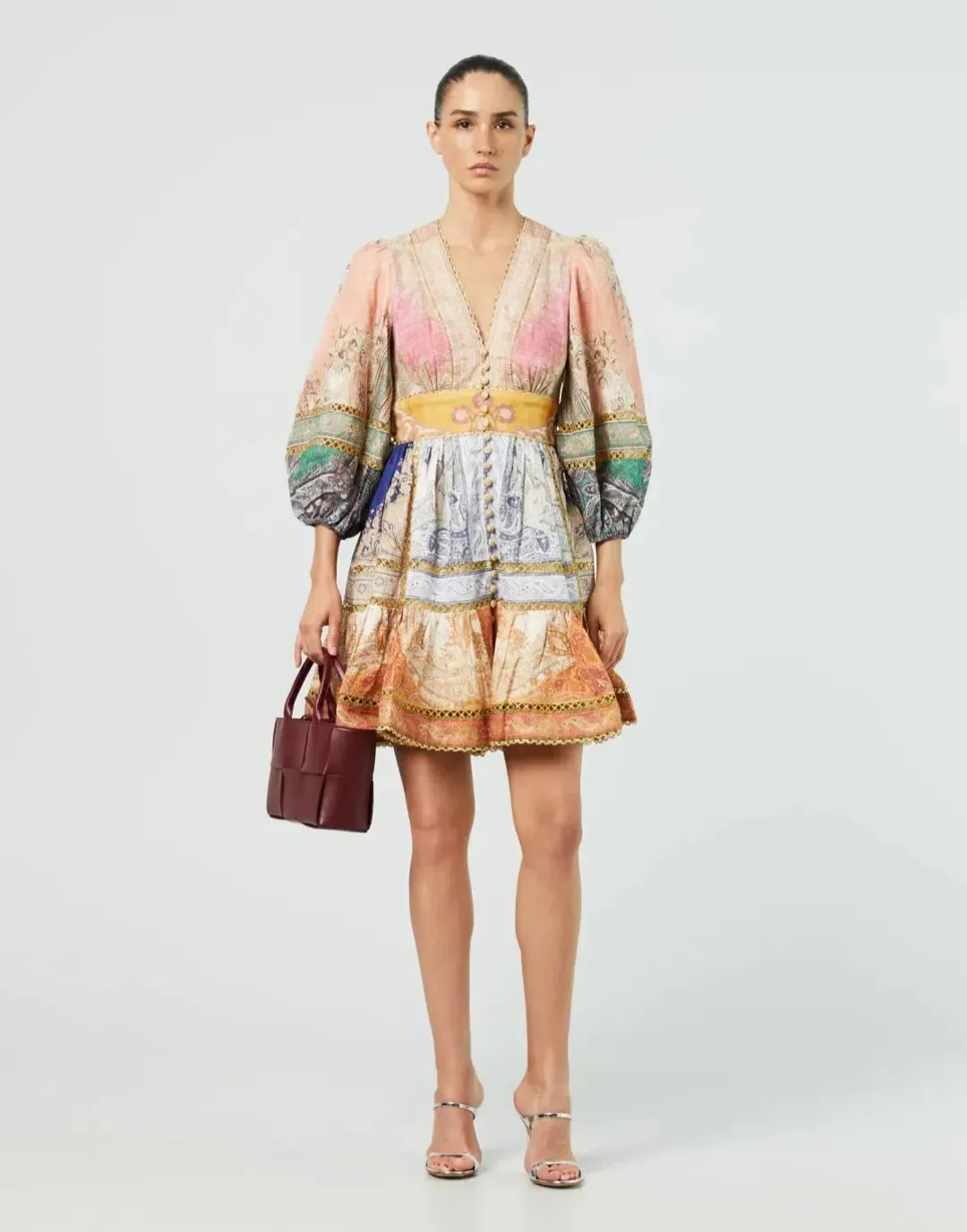 Zimmermann Anneke Lantern Mini Dress Size 1 AU 10 for rent on The Volte - main image
