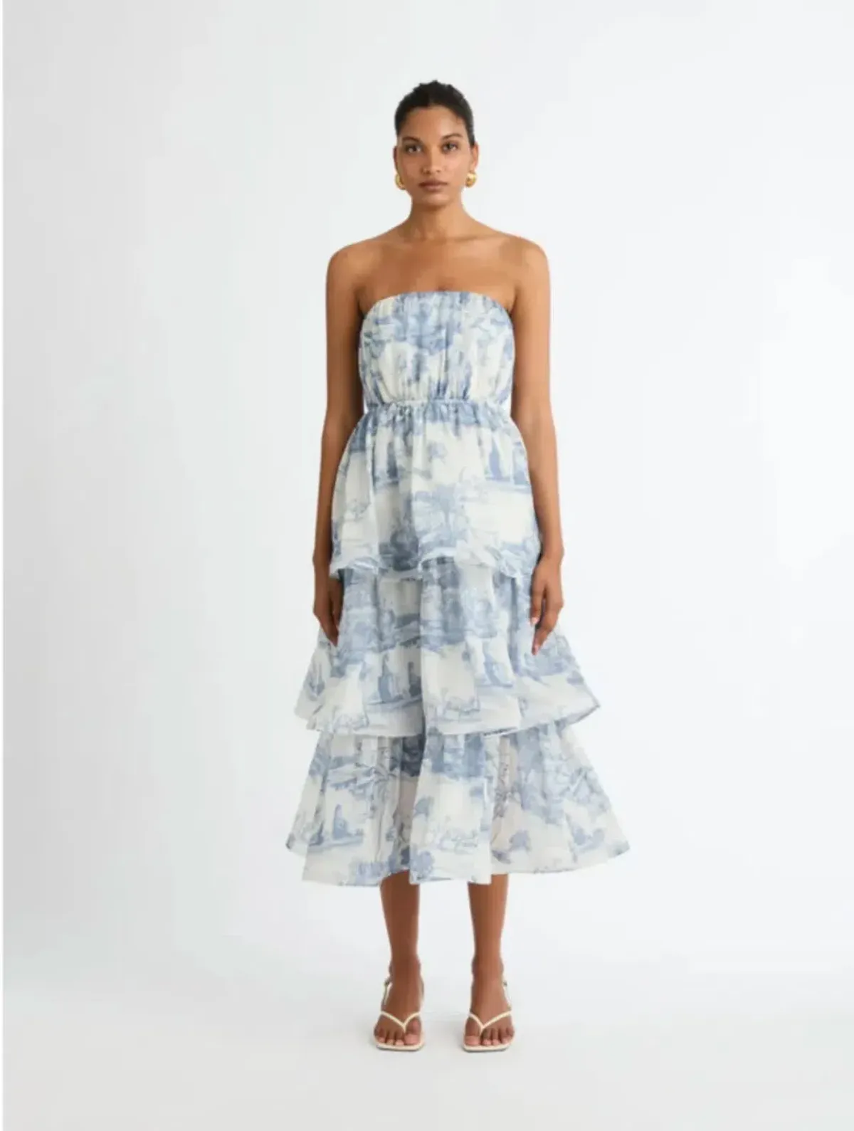 Sheike Sanctuary Midi Dress Print Size AU 18 for rent on The Volte - main image