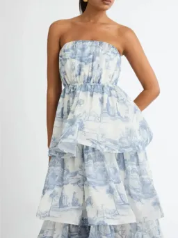 Sheike Sanctuary Midi Dress Print Size AU 18 for rent on The Volte - image 2