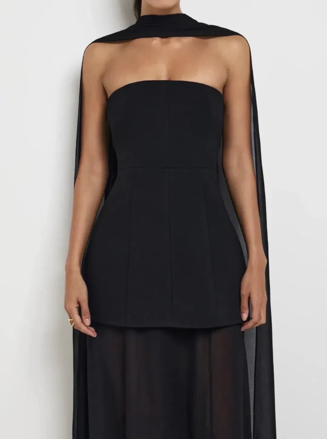 Sheike Marissa Maxi Dress Black Size AU 18 for rent on The Volte - main image