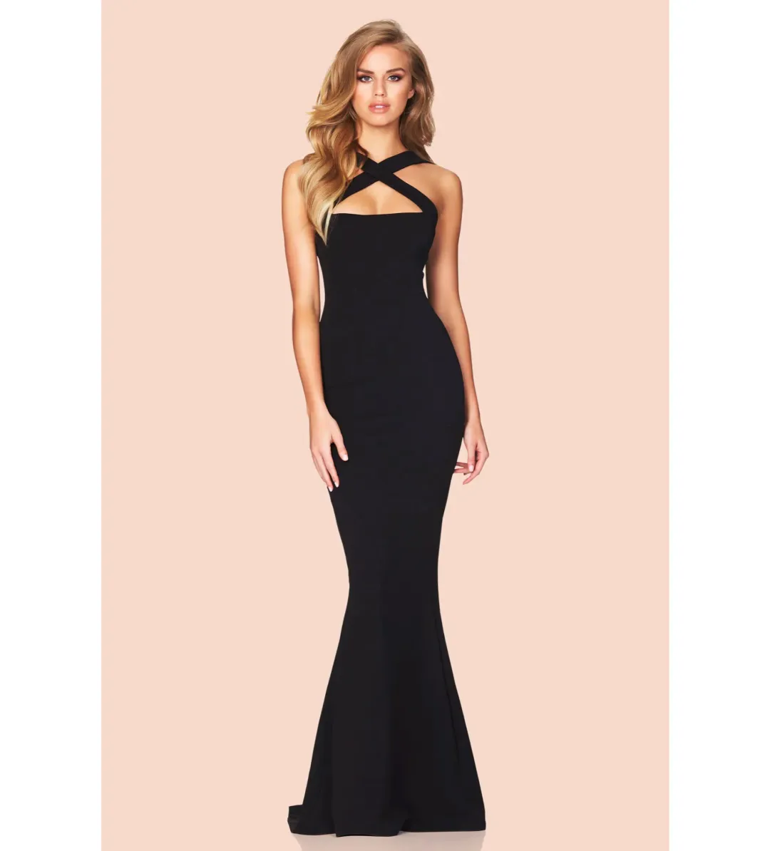 Nookie Viva 2 Way Gown in Black Size XS/AU6 for rent on The Volte - main image