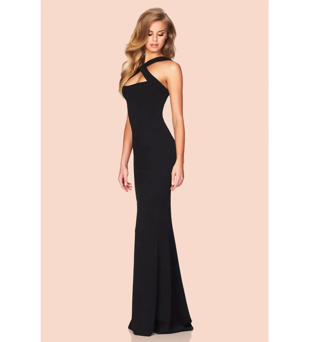 Nookie Viva 2 Way Gown in Black Size XS/AU6 for rent on The Volte - main image