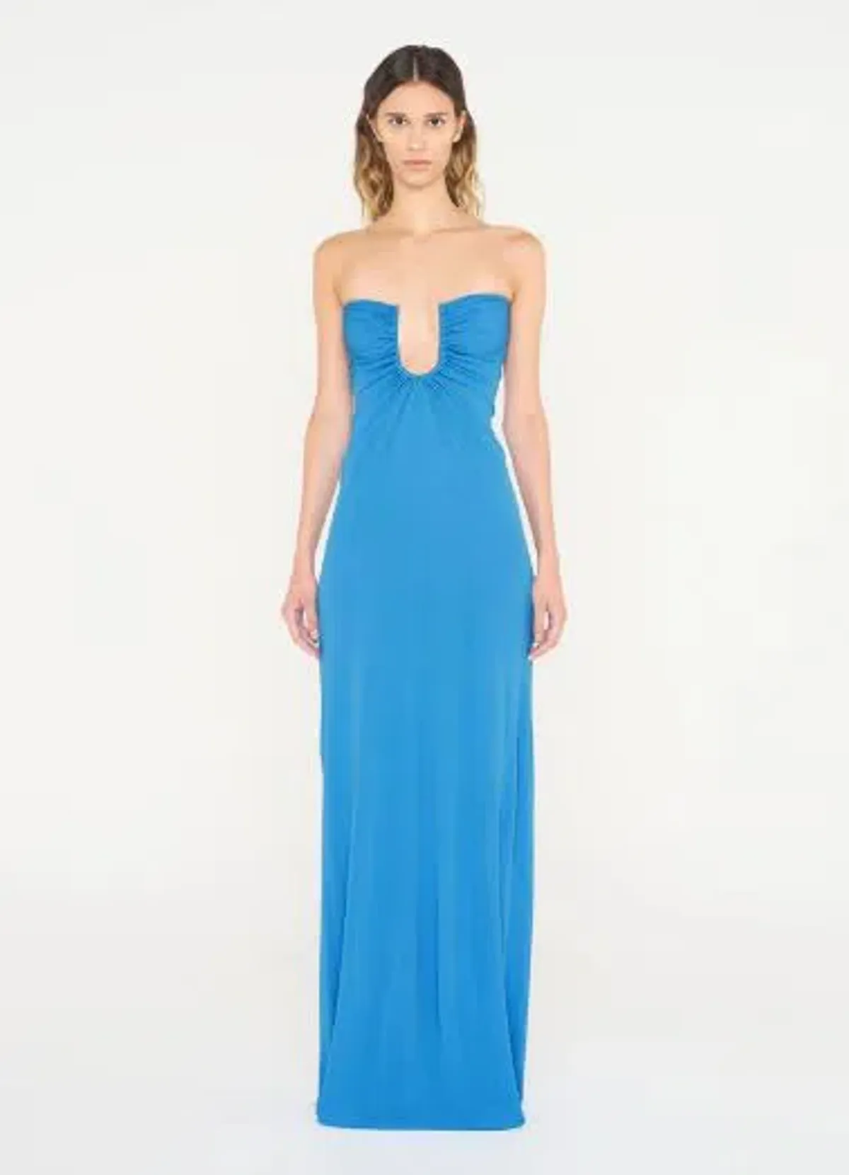 Christopher Esber Arced Palm Dress in Boston Blue Size 10 - Image 1