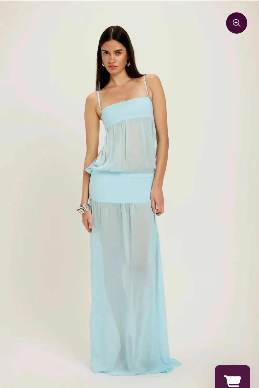 ANCE GRIA ROMEO GOWN IN AQUA BLUE for rent on The Volte - main image