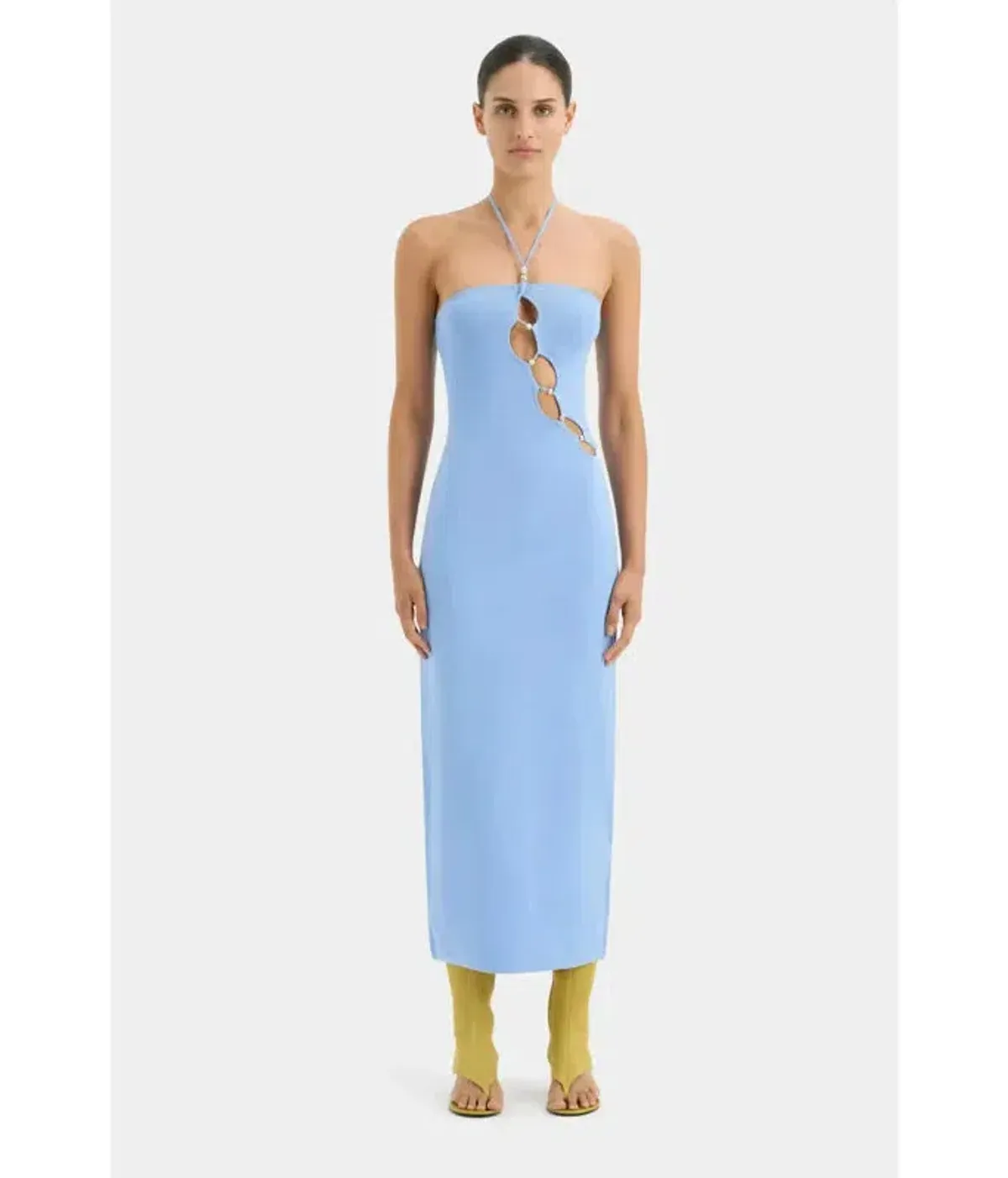 Sir the Label Salvador Beaded Halter Dress - Image 3