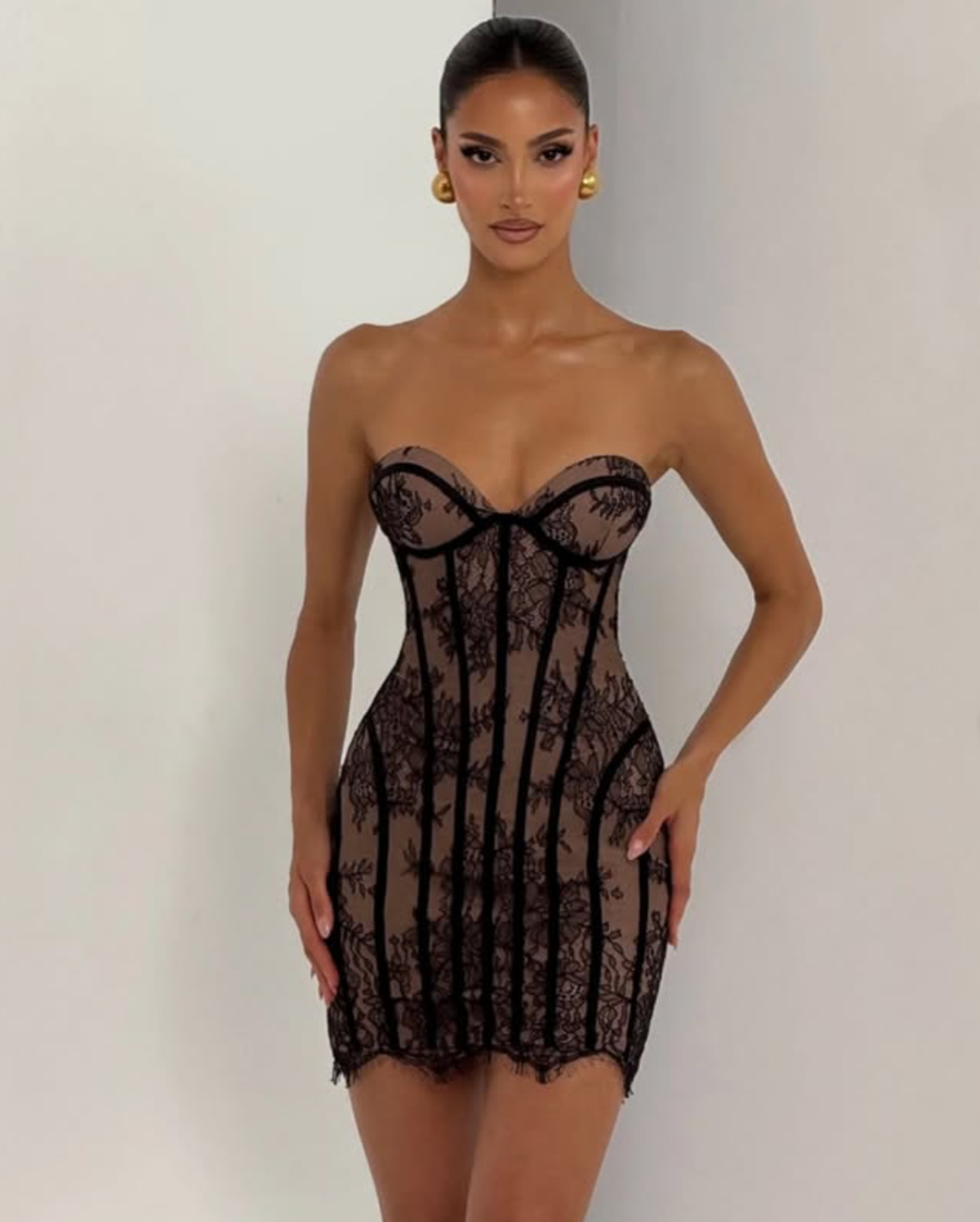 Babyboo Sian Mini Dress Black 6 - Image 1