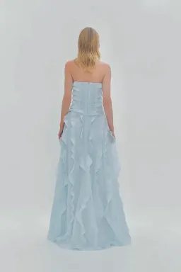 🩵 Aje ALLAIRIE GOWN in Pastel Blue - Size 10 AU 🩵 Ruffled Tiered Maxi Dress 🩵 for rent on The Volte - image 10